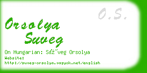 orsolya suveg business card